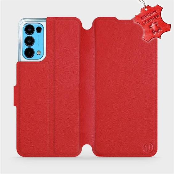 Hülle für OPPO RENO 5 5G - Farbe Red Leather