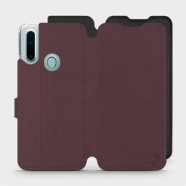 Hülle für OPPO A31 - Farbe Burgund mit Schwarz