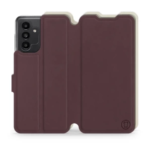 Hülle für Samsung Galaxy A13 5G - Farbe Burgund mit Platin