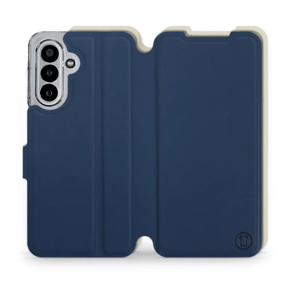 Hülle für Samsung Galaxy A17 5G - Farbe Marineblau mit Platin