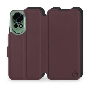 Hülle für Huawei Nova 13 - Farbe Burgund mit Schwarz