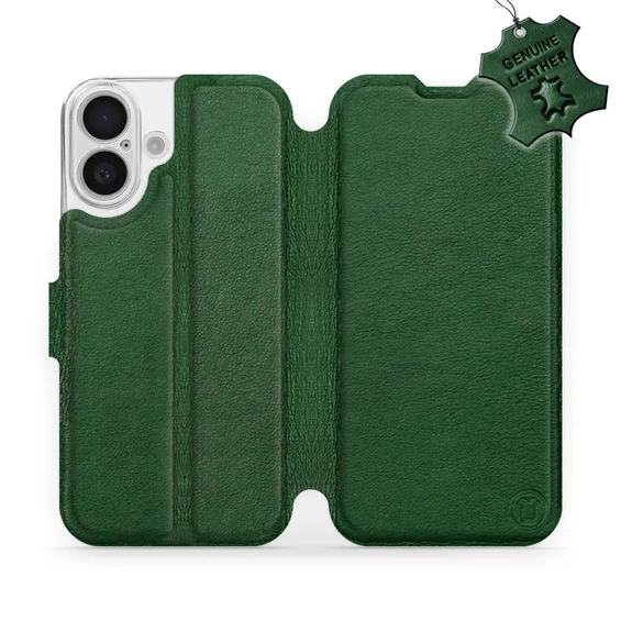 Hülle für Apple iPhone 16 - Farbe Green Leather