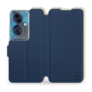 Hülle für OPPO Reno 11F - Farbe Marineblau mit Platin