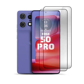 2er Set Panzerglas Clear für Motorola Edge 50 Pro