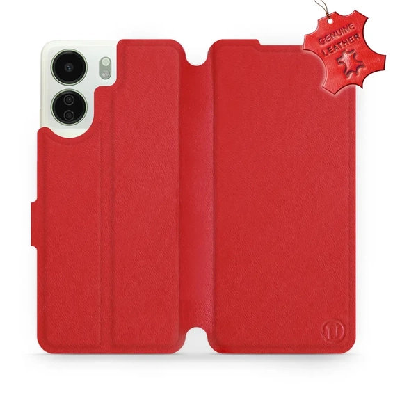 Hülle für Xiaomi Redmi 13C - Farbe Red Leather