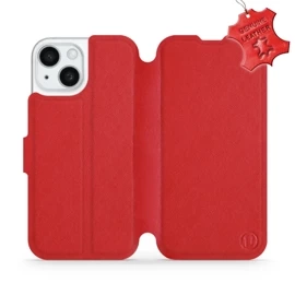 Hülle für Apple iPhone 15 - Farbe Red Leather