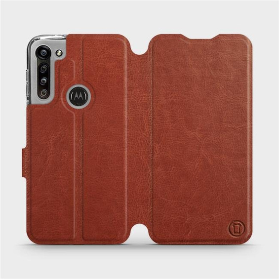Hülle für Motorola Moto G8 Power - Farbe Brown&Gray
