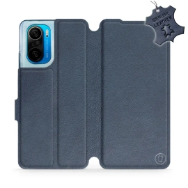Hülle für Xiaomi POCO F3 - Farbe Blue Leather