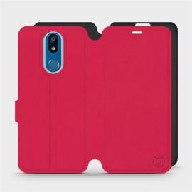 Hülle für LG K40 - Farbe Rot mit Schwarz