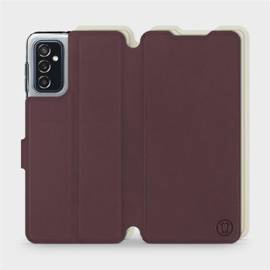 Hülle für Samsung Galaxy M52 5G - Farbe Burgund mit Platin