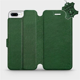 Hülle für Apple iPhone 7 Plus - Farbe Green Leather