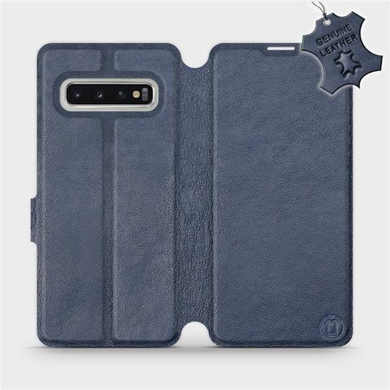 Hülle für Samsung Galaxy S10 - Farbe Blue Leather