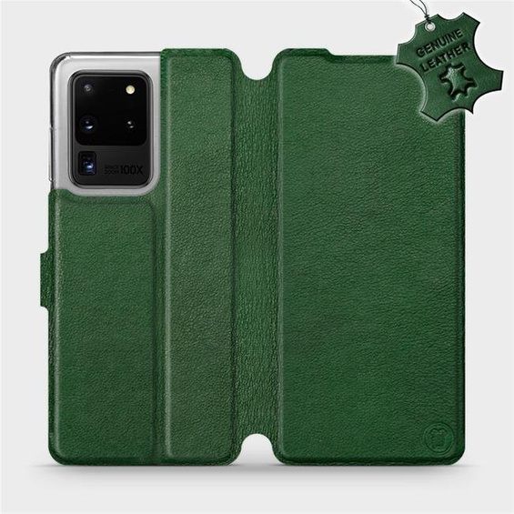 Hülle für Samsung Galaxy S20 Ultra - Farbe Green Leather