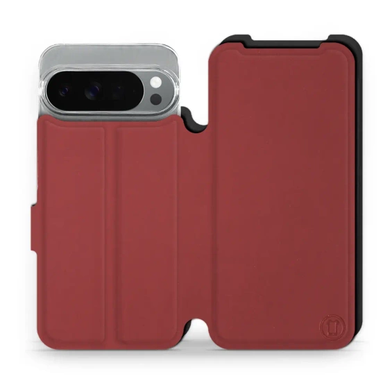 Hülle für Google Pixel 10 Pro XL - Farbe Dunkelrot mit Schwarz