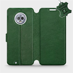 Hülle für Motorola Moto G6 - Farbe Green Leather