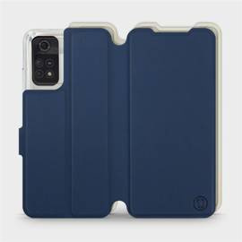 Hülle für Xiaomi POCO M4 Pro 4G - Farbe Marineblau mit Platin