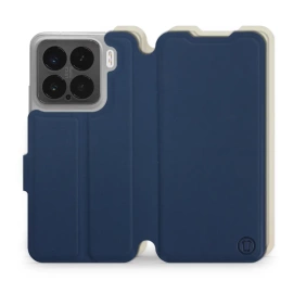 Hülle für Xiaomi 15 - Farbe Marineblau mit Platin