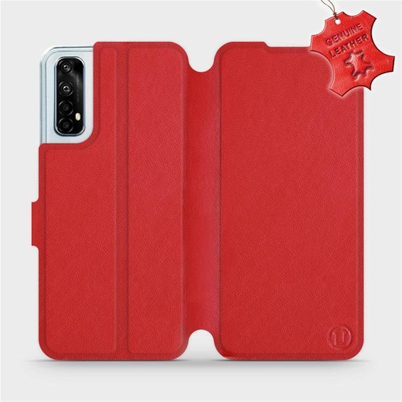 Hülle für Realme 7 - Farbe Red Leather