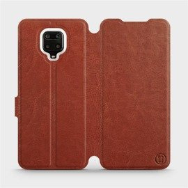 Hülle für Xiaomi Redmi Note 9 Pro - Farbe Brown&Orange