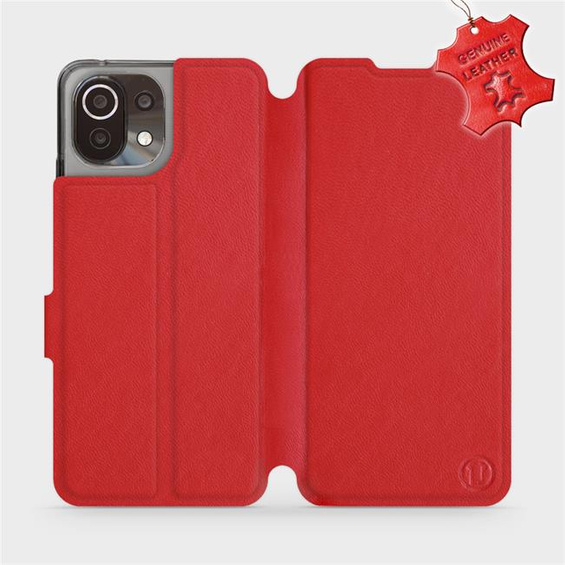 Hülle für Xiaomi Mi 11 Lite - Farbe Red Leather