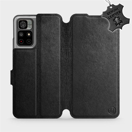 Hülle für Xiaomi Redmi Note 11 - Farbe Black Leather