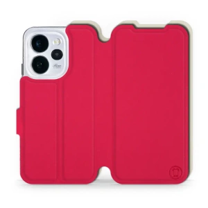 Hülle für OPPO Reno 15 pro - Farbe Rot mit Platin