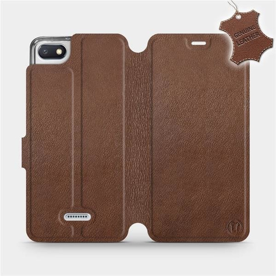 Hülle für Xiaomi Redmi 6A - Farbe Brown Leather