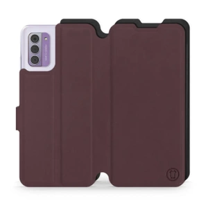 Hülle für Nokia G42 - Farbe Burgund mit Schwarz