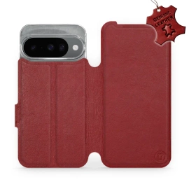 Hülle für Google Pixel 10 - Farbe Dark Red Leather
