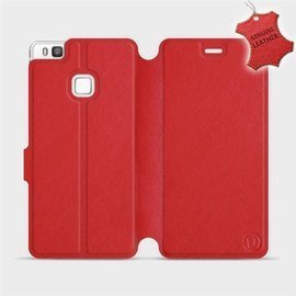 Hülle für Huawei P9 Lite - Farbe Red Leather