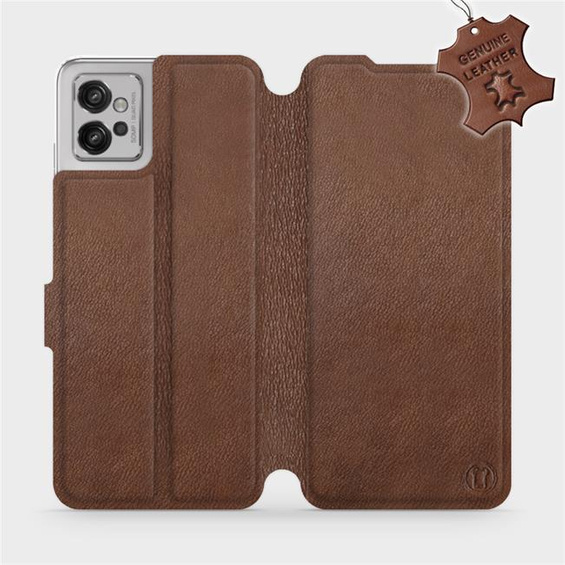 Hülle für Motorola Moto G32 - Farbe Brown Leather