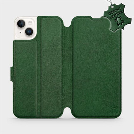 Hülle für Apple iPhone 14 Plus - Farbe Green Leather