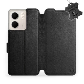 Hülle für OPPO A5x - Farbe Black Leather