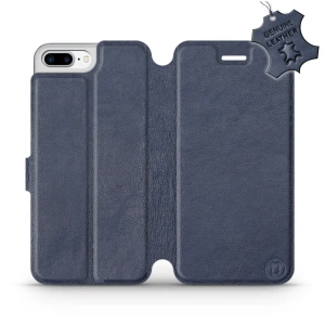 Hülle für Apple iPhone 8 Plus - Farbe Blue Leather