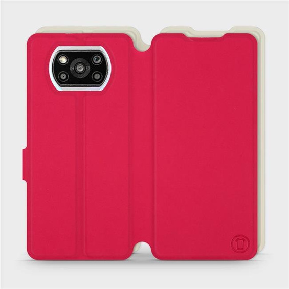 Hülle für Xiaomi POCO X3 Pro - Farbe Rot mit Platin