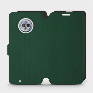 Hülle für Motorola Moto G6 - Farbe Grün mit Schwarz