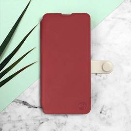 Hülle für Xiaomi Redmi 6 - Farbe Dunkelrot mit Platin