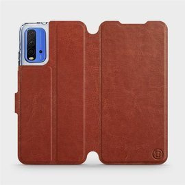Hülle für Xiaomi Redmi 9T - Farbe Brown&Orange