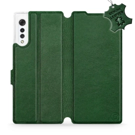 Hülle für LG Velvet - Farbe Green Leather