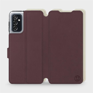 Hülle für Samsung Galaxy M52 5G - Farbe Burgund mit Platin