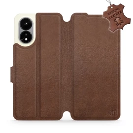 Hülle für OPPO A38 - Farbe Brown Leather