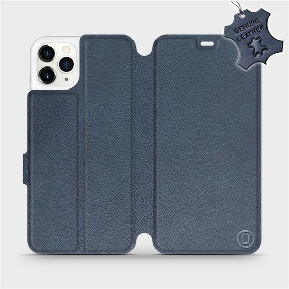 Hülle für Apple iPhone 11 Pro Max - Farbe Blue Leather