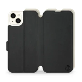 Hülle für Apple iPhone 15 Plus - Farbe Schwarz mit Platin