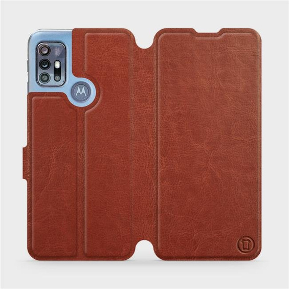Hülle für Motorola Moto G20 - Farbe Brown&Gray