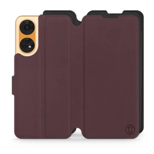 Hülle für OPPO Reno 8T 5G - Farbe Burgund mit Schwarz