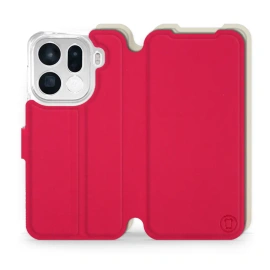 Hülle für OPPO Find X9 pro - Farbe Rot mit Platin