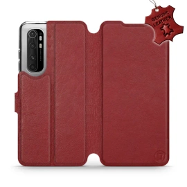 Hülle für Xiaomi Mi Note 10 Lite - Farbe Dark Red Leather