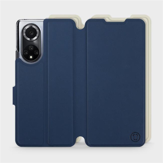 Hülle für Huawei Nova 9 - Farbe Marineblau mit Platin