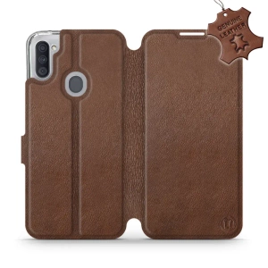 Hülle für Samsung Galaxy M11 - Farbe Brown Leather