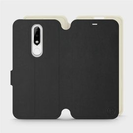 Hülle für Nokia 5.1 Plus - Farbe Schwarz mit Platin